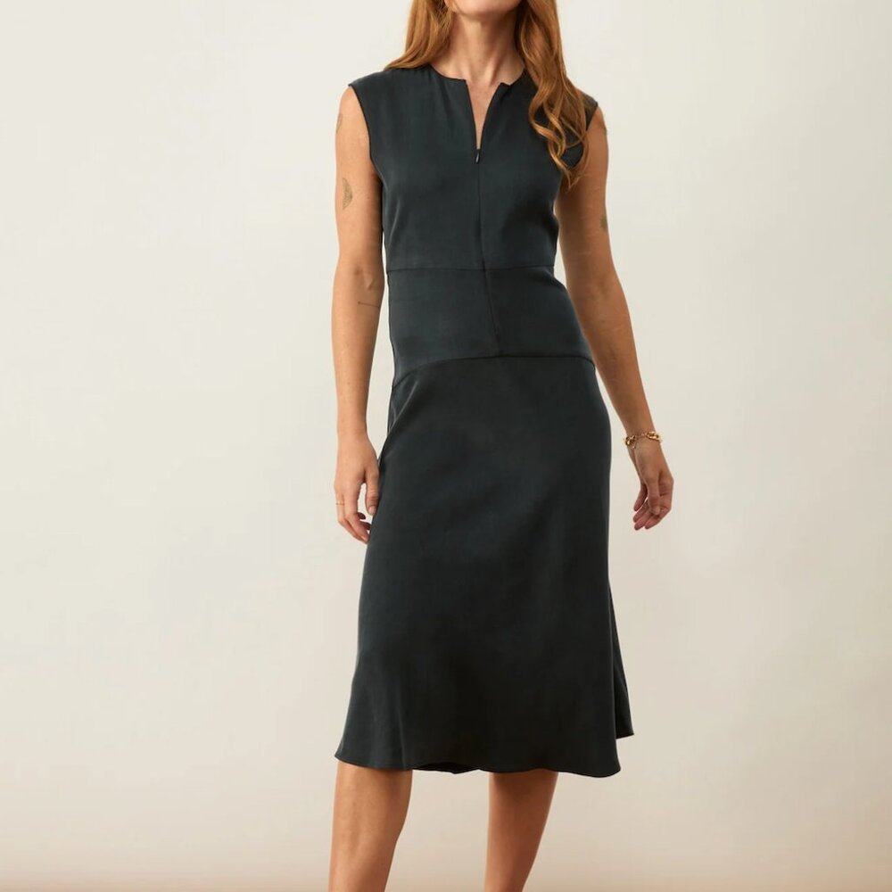 Aday Save the Date Midi Dress in Midnight